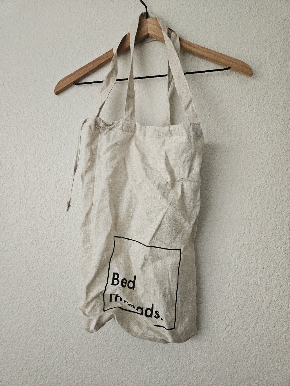 bed threads linen tote bag